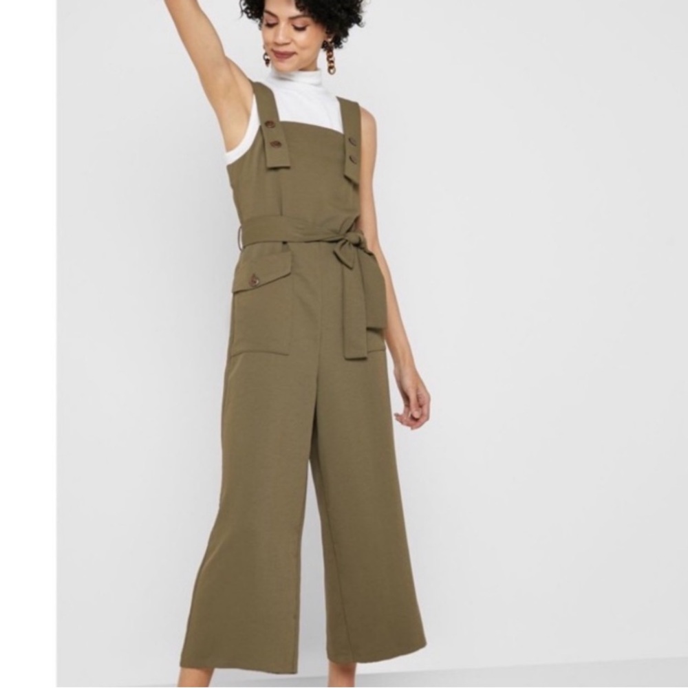 Topshop NWT Women’s Pinafore Wide Leg Jumpsuit - Picture 11 of 14